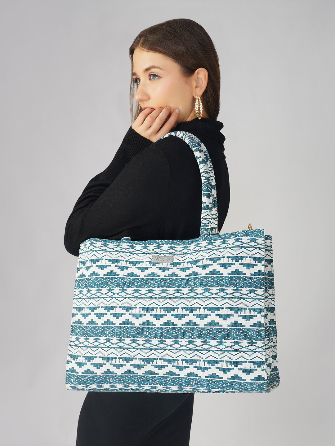 NiceG Blue Bliss Box Bag (Large)